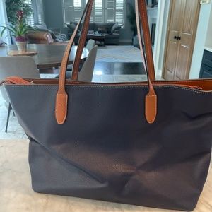 London Fog Navy Tote Bag